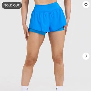 Oner Active Unified Double Layer Shorts 5" Sz S Tropical Blue